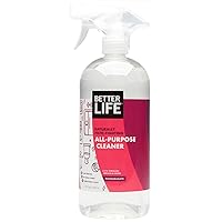 Better Life All Purpose Cleaner - Multipurpose Home and Kitchen Cleaning Spray for Glass, Countertops, Appliances, Upholstery & More - Multi-surface Spray Cleaner - 32oz Pomegranate