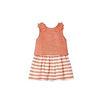 Mayoral Striped skirt set for Girls Orange