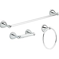 DELTA FAUCET FNDS63-PC Foundations Wall Mounted 3-Piece Bath Accessory Set in Polished Chrome