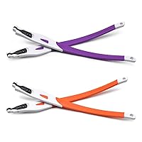 HKUCO Purple/Orange Rubber Replacement White Frame Legs For Crosslink Frame