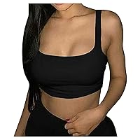 SNKSDGM Women Sleeveless Tank Tops Slim Round Neck Ribbed Double Layer Basic Cami Shirts 2024 Camisoles Tunic Blouse