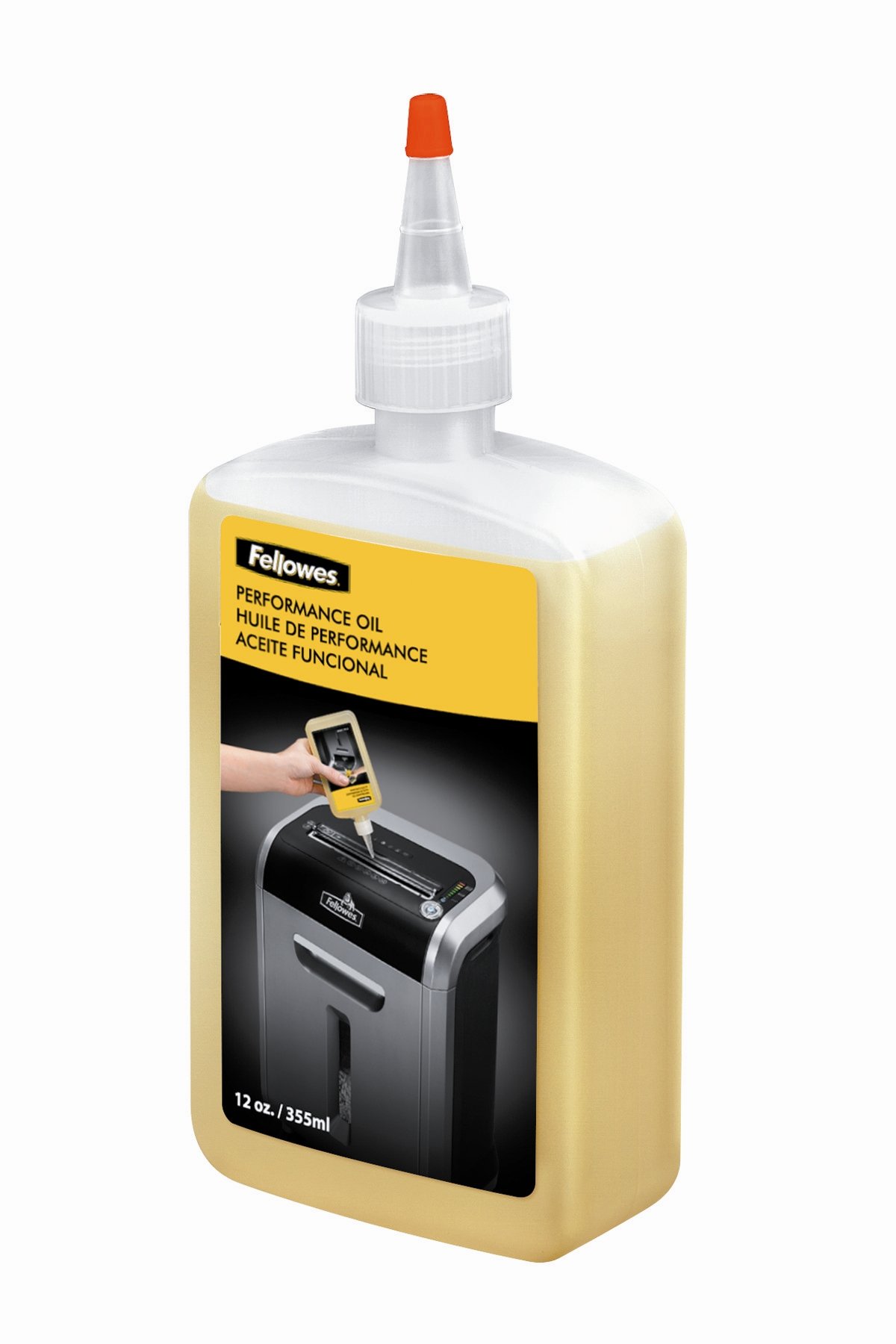 Fellowes Powershred Performance Shredder Oil, 12 oz. Extended Nozzle Bottle (35250)