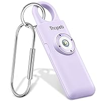 Thopeb® Personal Safety Alarm for Women by Personal Alarms for Women– 135dB Self Defense Siren, Extra Large Strobe LED Light Personal, Rechargeable - Safety Alarm Keychain (Orchid)