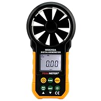 MS6252A Digital Anemometer Handheld Wind Speed Meter Gauge Air Volume Meter Backlight Air Velocity Measurement