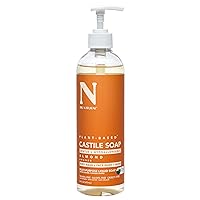 Dr. Natural Castile Liquid Soap, Almond, 16 oz - Plant-Based - Made with Organic Shea Butter - Rich in Coconut and Olive Oils - Sulfate and Paraben-Free, Cruelty-Free - Multi-Purpose Soap