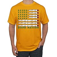 Dope Nation Flag Weed Mary Jane Smoking Weed Men's T-Shirt