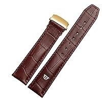 For MAURICE LACROIX Watchbands Genuine Leather Watch Strap 20mm 22mm Folding Buckle Leisure Business Cow Leather Bracelet