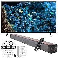 Sony X77L 65 Inch 4K HDR LED Smart TV with Google TV (2023) Bundle with Deco Gear 60W 2.0 CH Soundbar with Built-in Dual Subwoofers + 37