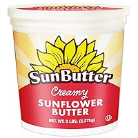 Sunbutter Creamy Sunflower Spread Peanut Free Non Allergen Two Five Pound Containers