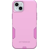 OtterBox iPhone 15 Plus and iPhone 14 Plus Commuter Series Case - RUN WILDFLOWER (Pink), slim & tough, pocket-friendly, with port protection