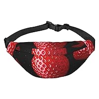 Strawberry Fanny Pack for Men Women Crossbody Bags Fashion Waist Bag Chest Bag Adjustable Belt Bag