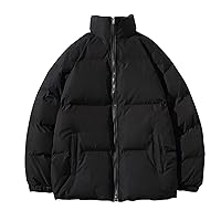 plus Size Coats for Men 3x Jacket Zipper Pocket Warm Coats Long Sleeve Fashion Coat Cotton Warm Coat Low Cut