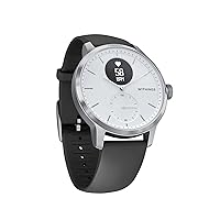 Withings Scanwatch - Smart Watch & Activity Tracker: Heart Monitor, Sleep Tracker, Smart Notifications, Step Counter, Waterproof with 30-Day Battery Life, Android & Apple Compatible, GPS, HSA/FSA