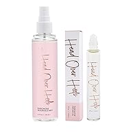 Angelique Pheromone-Infused Fragrance Perfume and Perfume Roll on Oil - Body Mist & Perfume Oil Set for Women by CG- Fruity Floral Scent