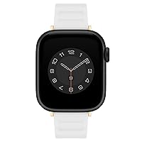 Anne Klein Ceramic Link Fashion Bracelet for Apple Watch, Secure, Adjustable, Apple Watch Replacement Band, Fits Most Wrists