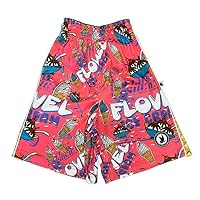 Flow Society Flovel Ice Cream Boys Lacrosse Shorts | Boys LAX Shorts | Lacrosse Shorts for Boys | Kids Athletic Shorts