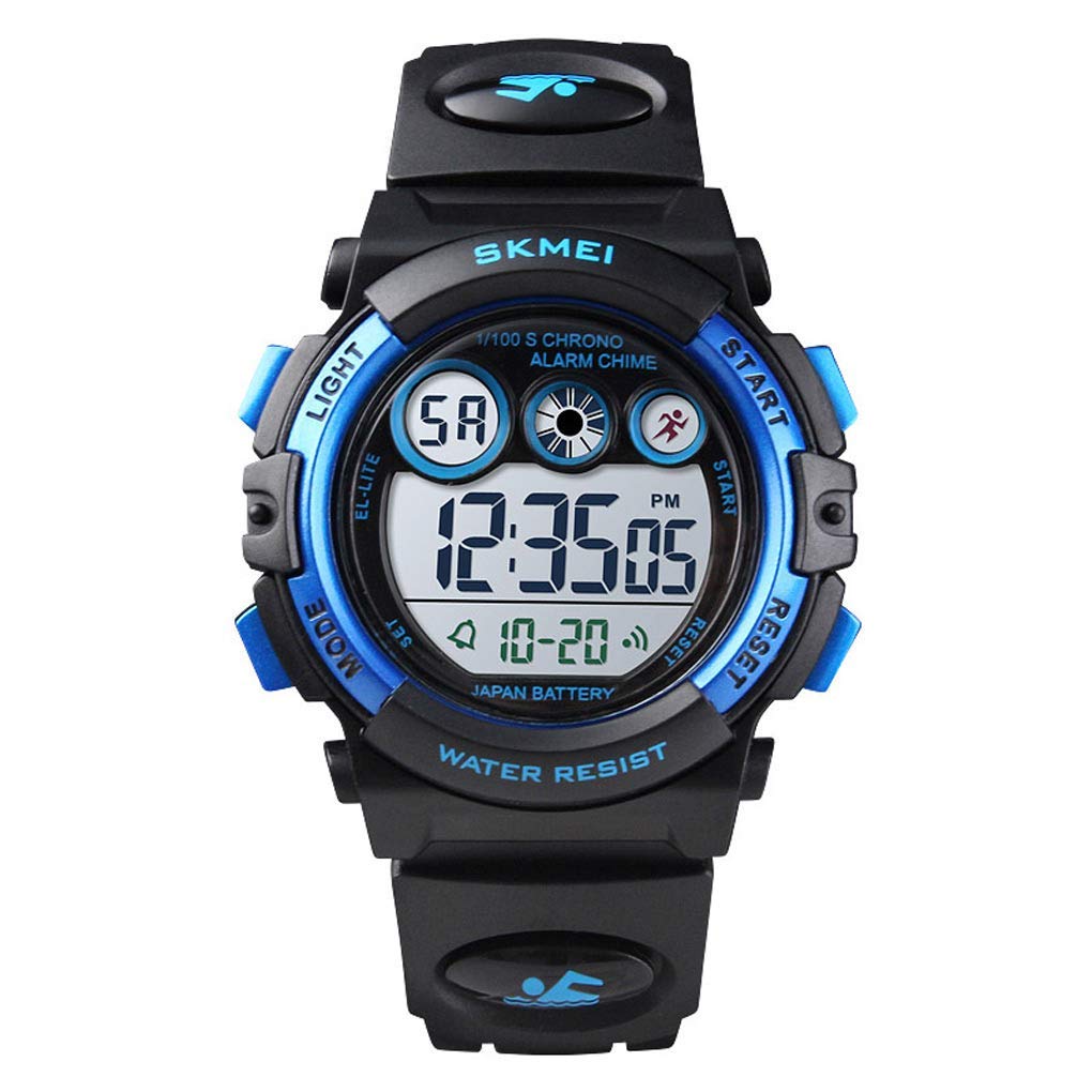 SKMEI Kids Sports Watch, Multi Function Digital Kids Watches Waterproof LED Light Wristwatches for Boys Girls
