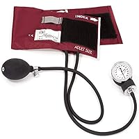 Prestige Medical 79-BUR Standard Aneroid Sphygmomanometer,Burgundy