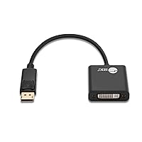 SIIG DisplayPort to DVI Adapter - Male to Female DP to DVI Cable Converter for DisplayPort Enabled Computer Systems - 1080p @60Hz