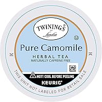 Twinings Herbal Camomile Tea K-Cup Pods for Keurig, Naturally Caffeine Free, Made with Pure Camomile Blossoms, 24 Count (Pack of 1)