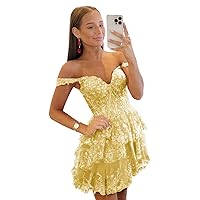 Short Lace Appliques Homecoming Dresses for Teens 2024 Corset Prom Dress Puffy Evening Formal Gown