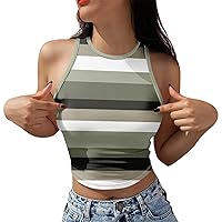 Womens Tank Tops Womens Tank Tops Pack Leather Tops for Women Sexy Hooded Flannel Women Womans Summer Tops Summer Tops for Teen Girls Sexy Tops for Women Fashion 2024 Crew Green XXL