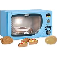 Casdon DeLonghi Microwave. Toy Replica of DeLonghi’s ‘Infinito’ Microwave for Children Aged 3+. Featuring Flashing LED’s, Sounds & More, Blue