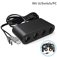 GameCube Controller Adapter, NGC GameCube Adapter for Super Smash Bros, Wii U, PC USB