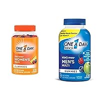 One A Day Women’s Vitacraves Multivitamin Gummies, Supplement with Vitamins A, C, E, B6, B12, Calcium, & Vitamin D, 230Count (Packaging May Vary) and Men’s VitaCraves Multivitamin Gummies