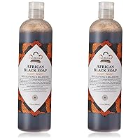 Nubian Heritage Body Wash, African Black Soap, 13 Fluid Ounce (Pack of 2)