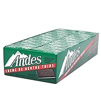 Andes Creme De Menthe Thin Mints - After Dinner Mints - Rectangular Chocolate Sandwich Mint Candies - 20 Oz, 120 Count