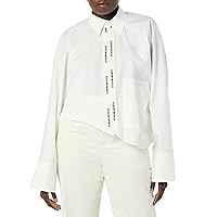 maison blanche All-Gender Cropped Button Down