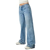 PacSun Women's Eco Medium Indigo Low Rise Baggy Jeans