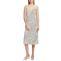 Theory Women's Leopard Slip Dress, Natural