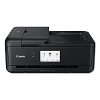 PIXMA TS9520 All In one Wireless Printer Home or Office| Scanner | Copier | Mobile Printing with AirPrint and Google Cloud Print, Black, Works with Alexa, One Size