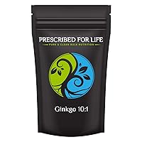 Prescribed For Life Ginkgo - 10:1 Natural Leaf Extract Powder (Ginkgo biloba), 12 oz (340 g)