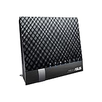 ASUS Dual-Band 802.11ac Wireless-AC1200 (Up to 1200Mbps) Gigabit Router - AiRadar optimizes signal strength in any direction and USB 3.0 plus USB 2.0 ports for file, 3G/4G, and printer (RT-AC56R)