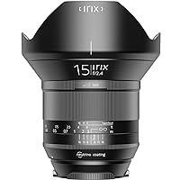 Irix Blackstone 15mm f/2.4-22 Ultra Wide Angle Lens with Built-In Chip for Nikon EF Digital SLR