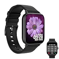 Smart Watch for Men(Call Receive/Dial), Wwzzey 1.7“ Smartwatch for Android/iOS Phone, IP68 Waterproof Watches Fitness Tracker with Heart Rate Blood Oxygen Sleep Monitor, 28 Sport Modes, AI Voice