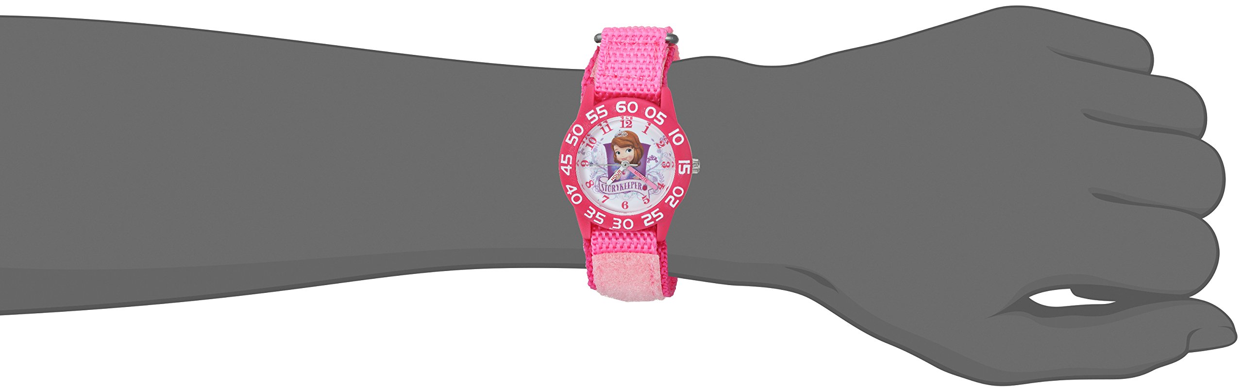 Disney The Princess & The Frog Kids' WDS000266 Princess Sofia Analog Display Analog Quartz Pink Watch