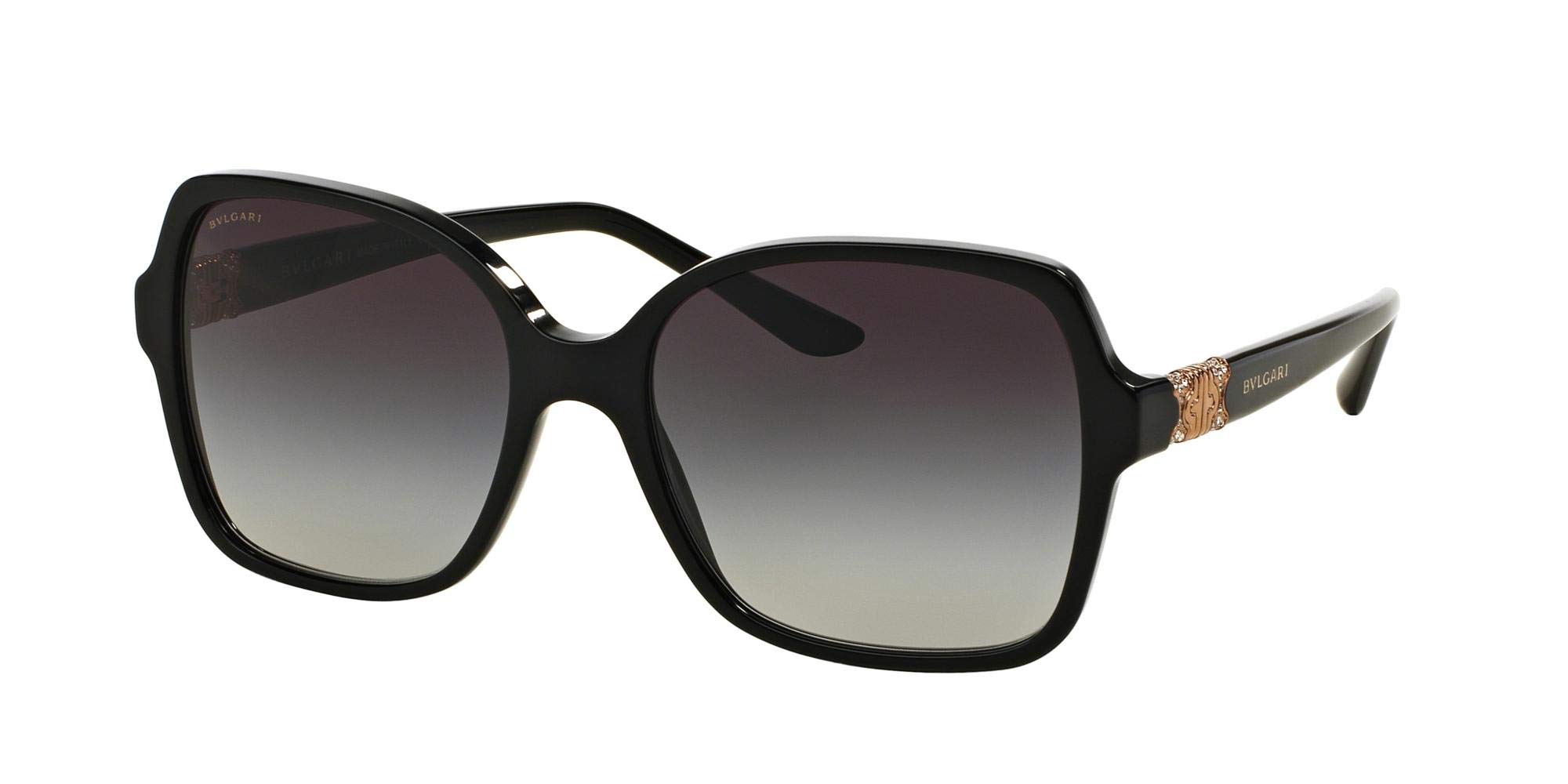Bvlgari Women's BV8164B Sunglasses Black/Gray Gradient 56mm