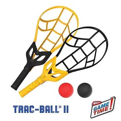 Wham-O Game Time Trac-Ball |2 Rackets & 2 Air Action Balls | Outdoor Play for Kids & Adults of All Ages | Original Tracball & Other Outdoor Games