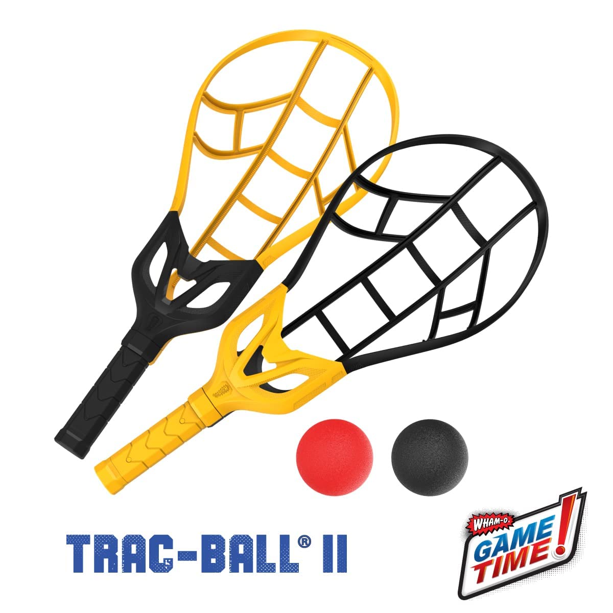 Wham-O Game Time Trac-Ball |2 Rackets & 2 Air Action Balls | Outdoor Play for Kids & Adults of All Ages | Original Tracball & Other Outdoor Games