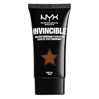NYX Professional Makeup Invincible Fullest Coverage Foundation, Cocoa, 0.85 Ounce