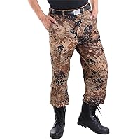 WENKOMG1 Camou Pants for Men Rip Stop Outdoor Military Work Panst Hiking Camping Combat Tactical Pants with Multi Pockets