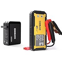 GT4000S Jump Starter 4000A Car Jumper Starter (Up to 10L Diesel 12L Gas Engines) & Gooloo 100W USB C Charger Block
