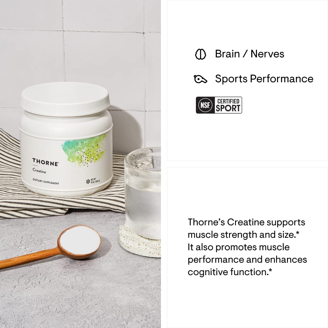 Thorne Performance Essentials Bundle: Creatine & Amino Power Pack - Muscular Support, Energy Boost, and Cognitive Function - NSF Certified