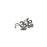Nose Stud, Small Snake Sterling Silver Nose Stud/Nose Screw, Jewelry Nose Stud, Body Piercing Jewelry, Nose Piercing, Body Jewelry