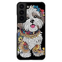 Dog Face Samsung S22 Phone Case - Cute Phone Case for Samsung S22 - Themed Samsung S22 Phone Case Multicolor