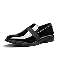 Bruno Marc Men's Dress Tuxedo Shoe Slip-on Classic Patent Leather Loafers
